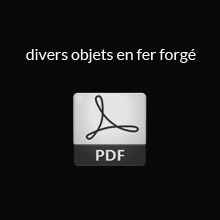 divers objets en fer forgé